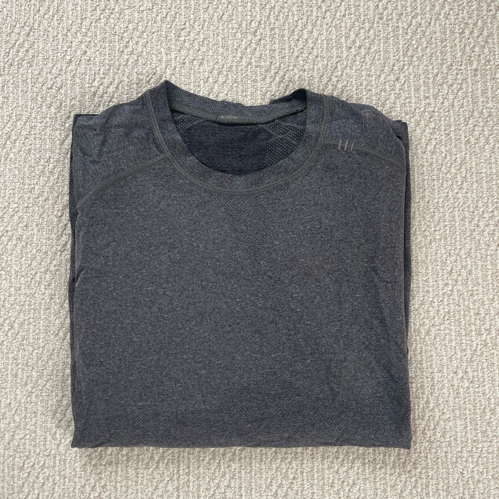 Lululemon Dark Gray Crewneck T-Shirt